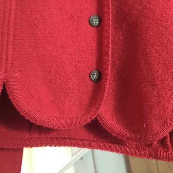 vintage red wool sweater - Picture 3 of 4